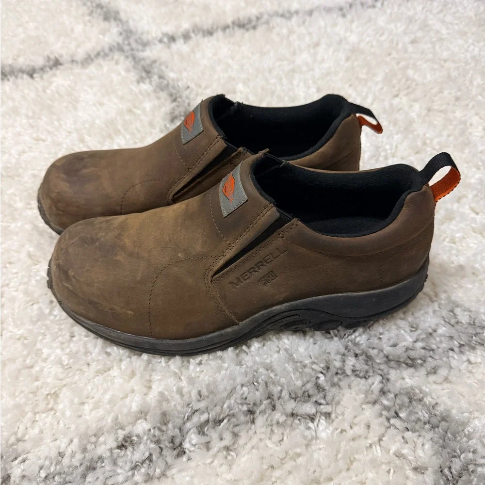 Merrell Men's Tan Slip-On Work Style Shoes